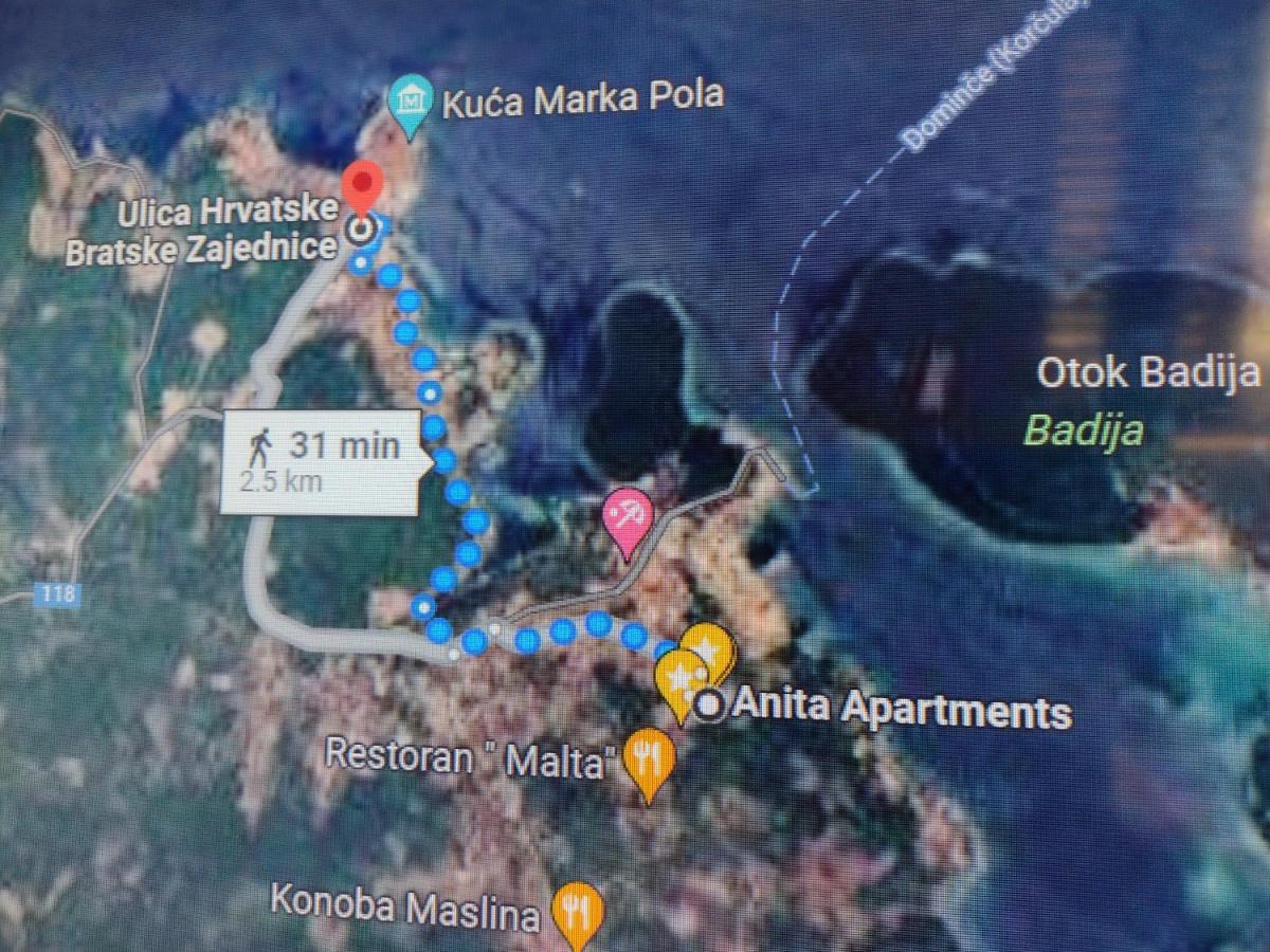 Apartmani Anita, Korcula 外观 照片